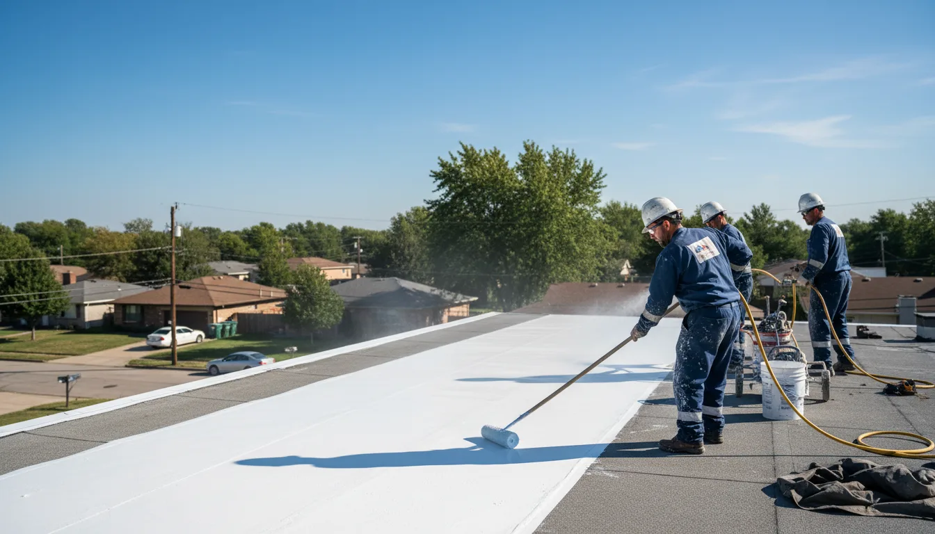 Commercial roof coating in Ringwood, IL near me